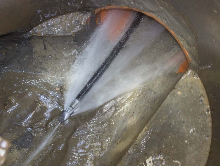 hydro jetting clogged sewer